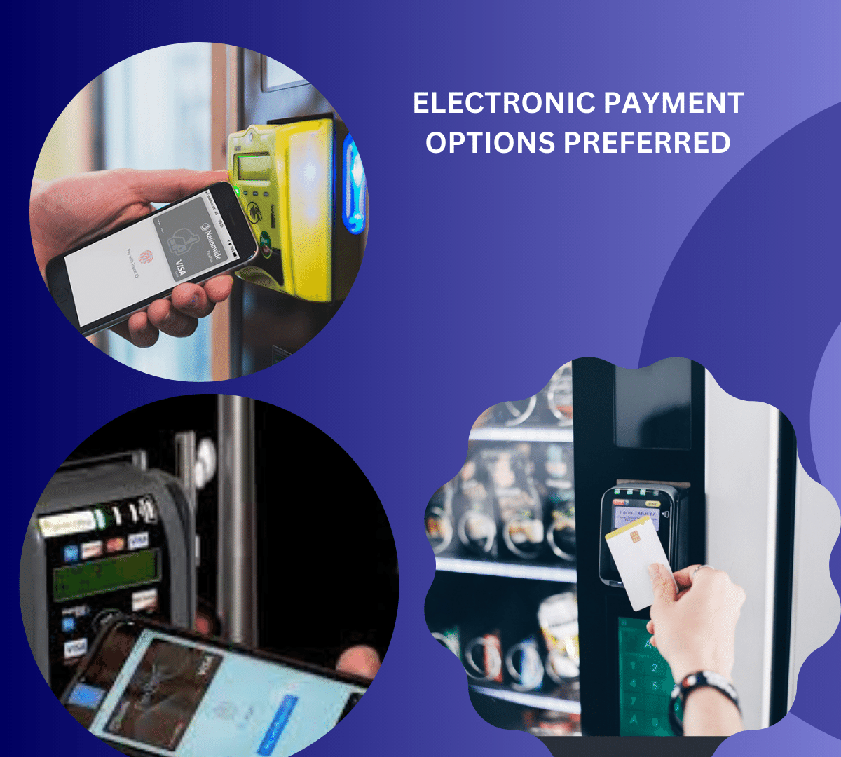 ELECTRONIC PAYMENT OPTIONS PREFERRED OVER CASH IN MOST CASES