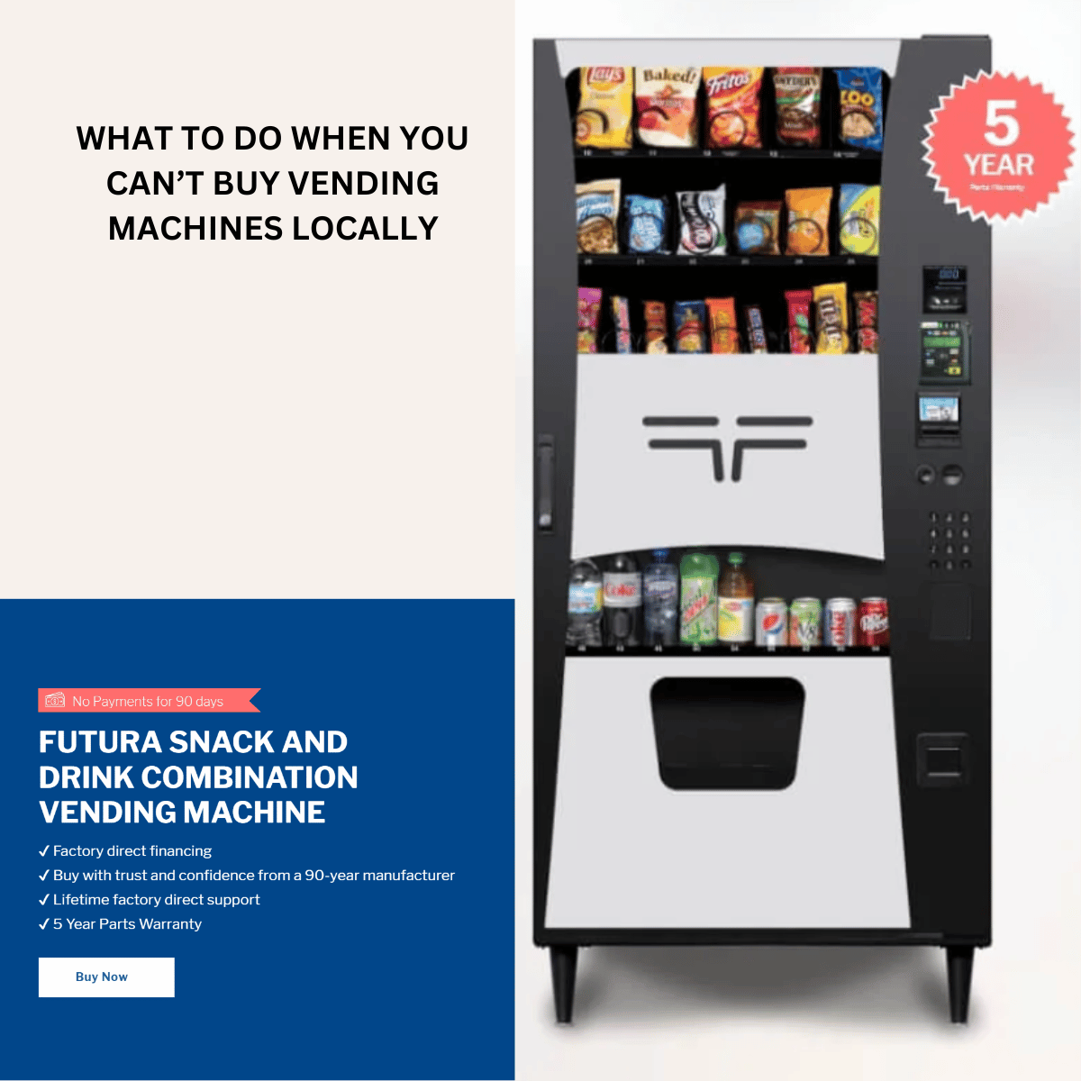 No Rocking Vending Machine What to Do When You Can't Buy Vending Machines Locally – eVending.com