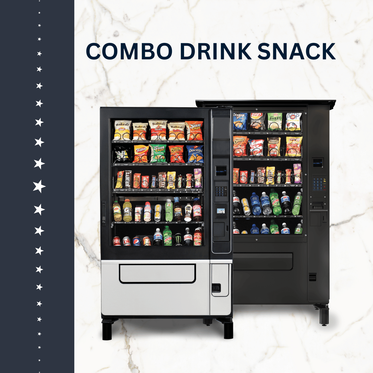 Snack soda vending machine