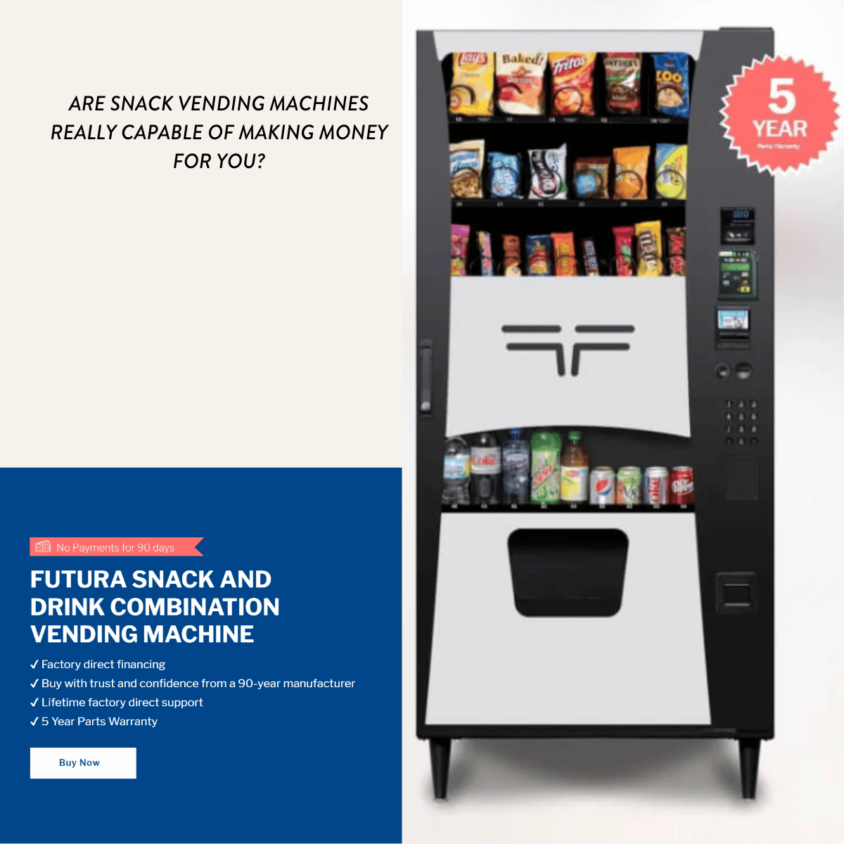 VENDING MACHINES CAN MAKE A GREAT SECOND INCOME
