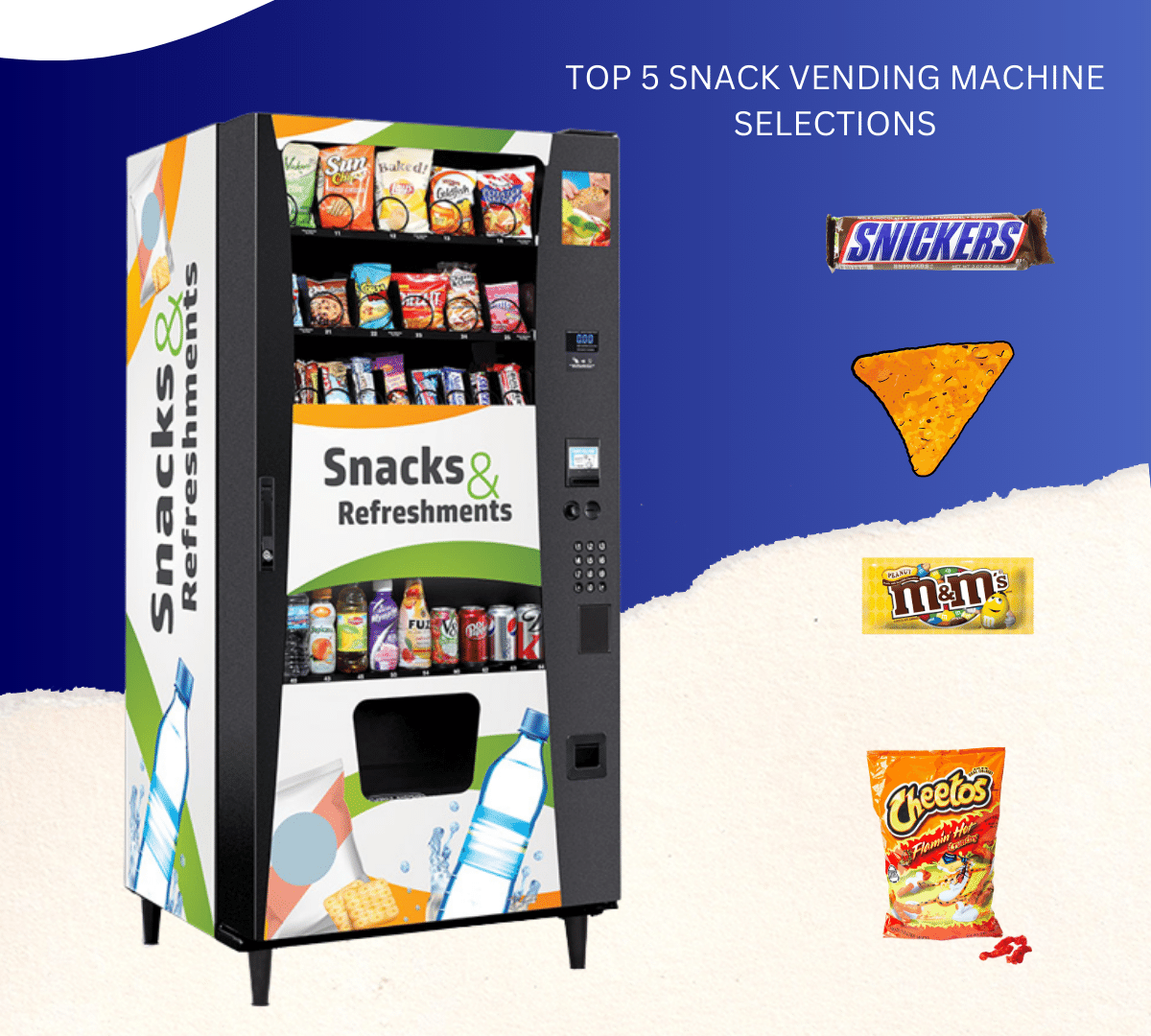 TOP 5 SNACK VENDING MACHINE SELECTIONS