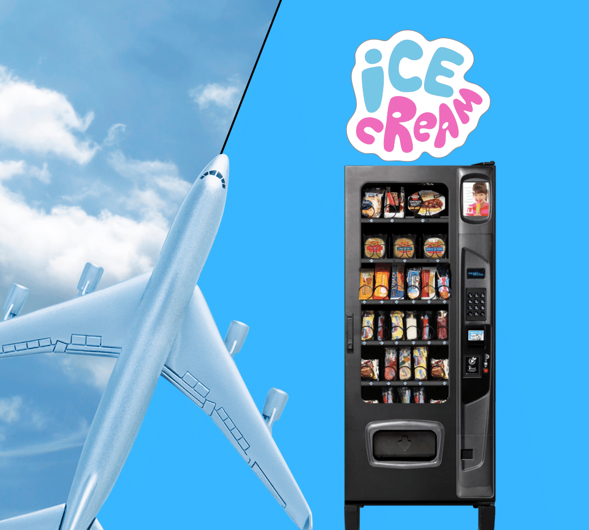 ICE CREAM VENDING AT THE AIRPORT