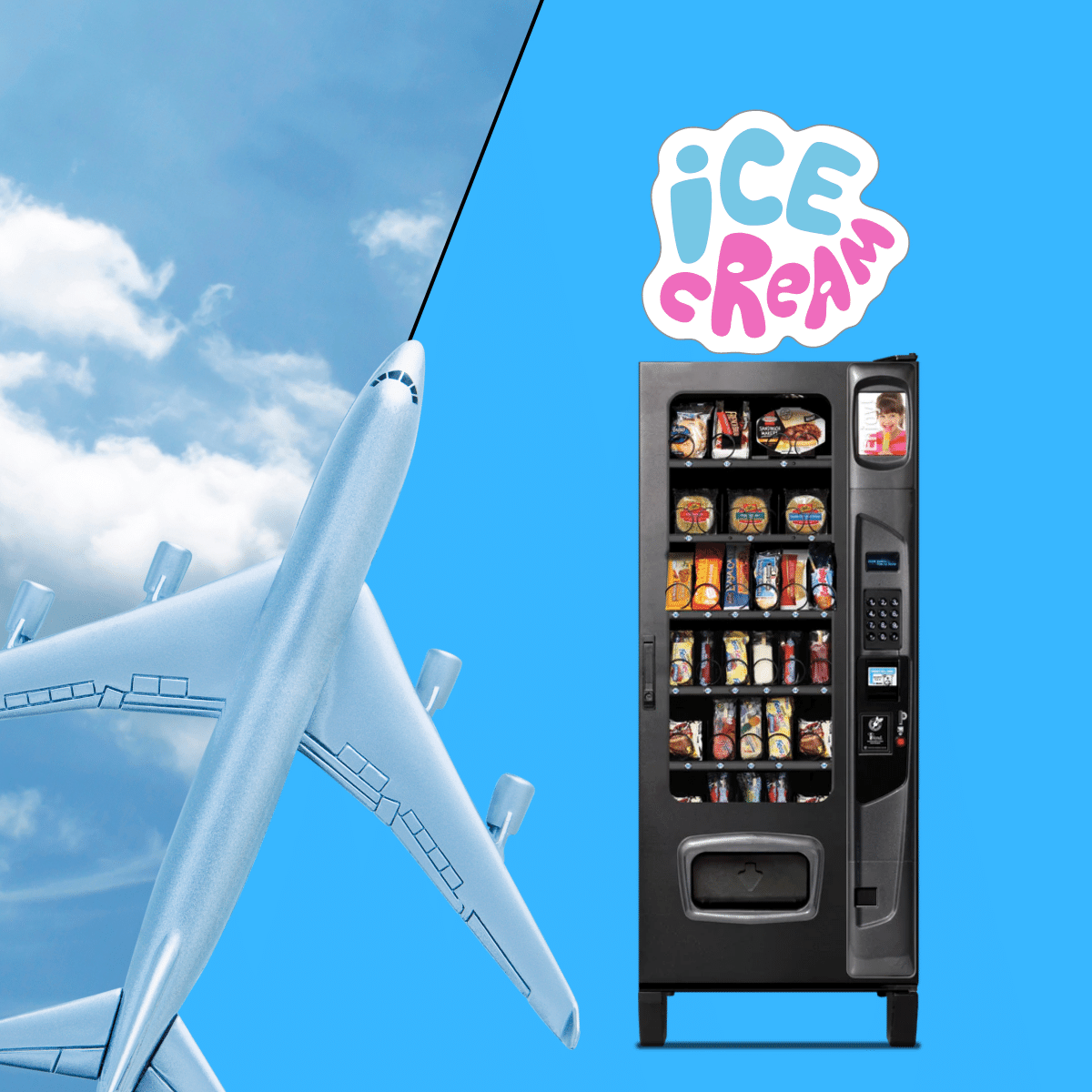 ICE CREAM VENDING AT THE AIRPORT