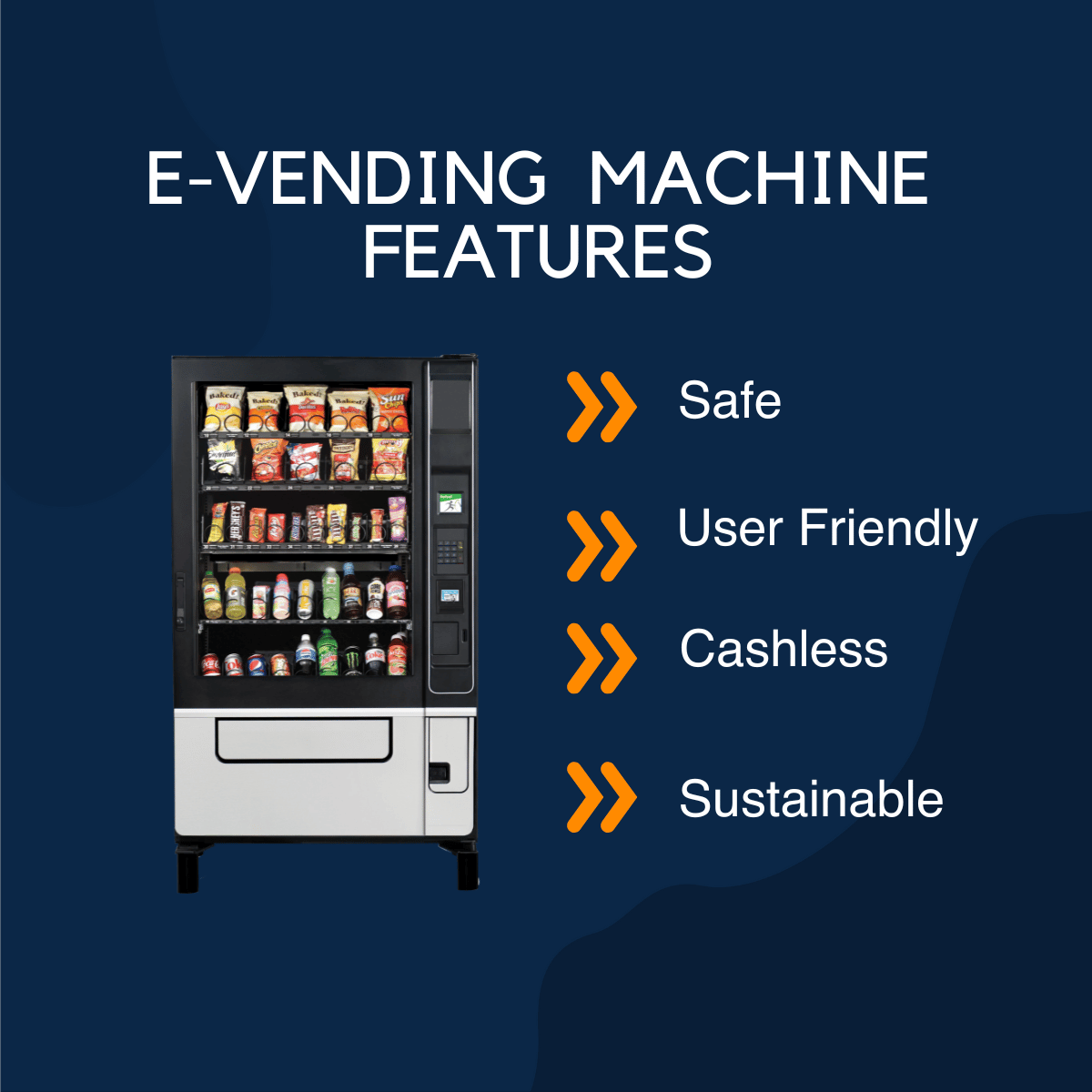 Eexploding Vending Machine eVending Vending Machine Features - eVending
