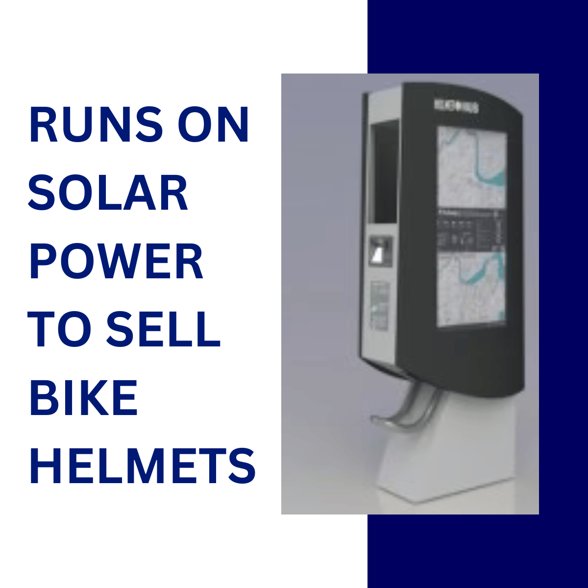 NEW VENDING MACHINE RUNS ON SOLAR POWER TO SELL BIKE HELMETS