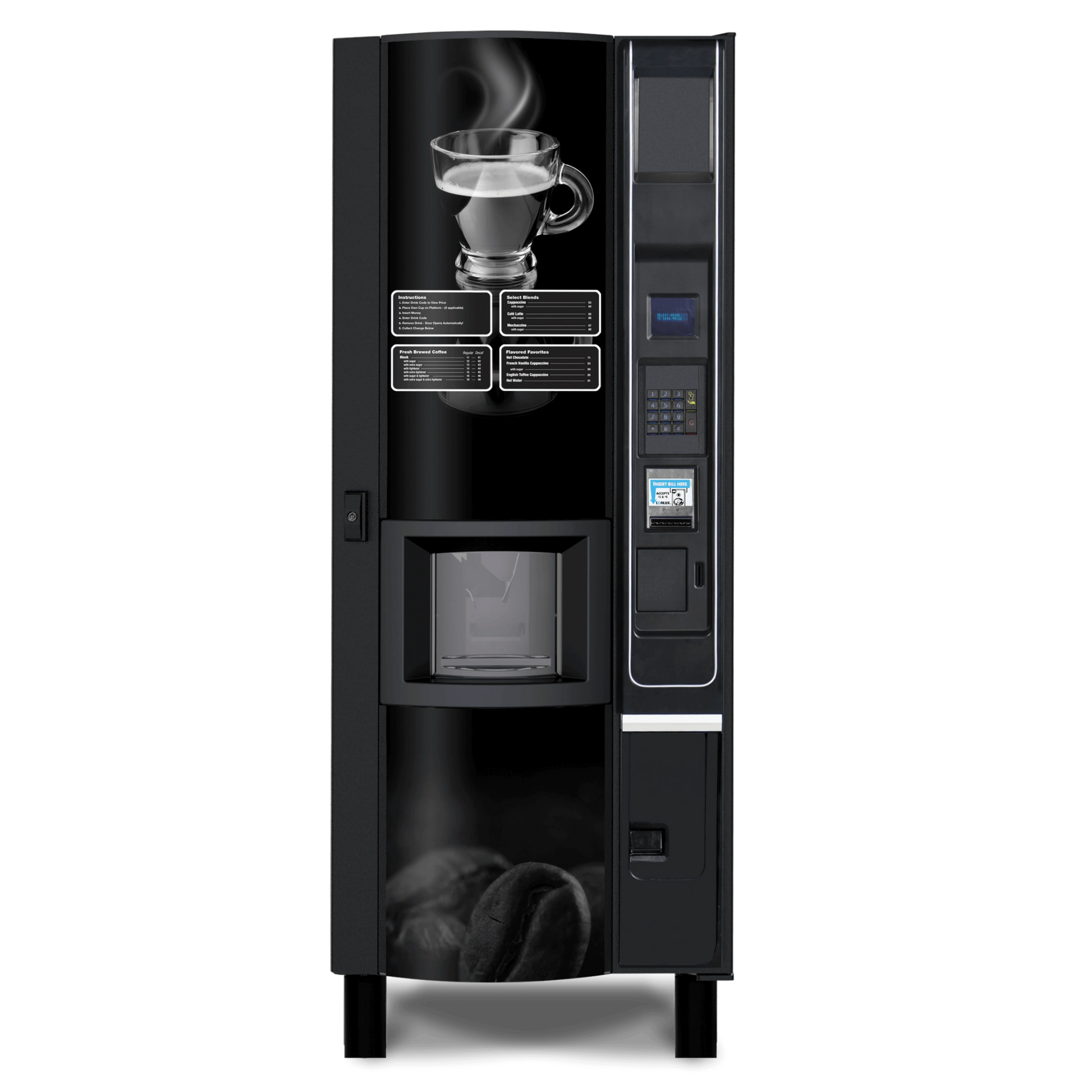 Hot Drink Vending Machine for Coffee Tea eVending eVending