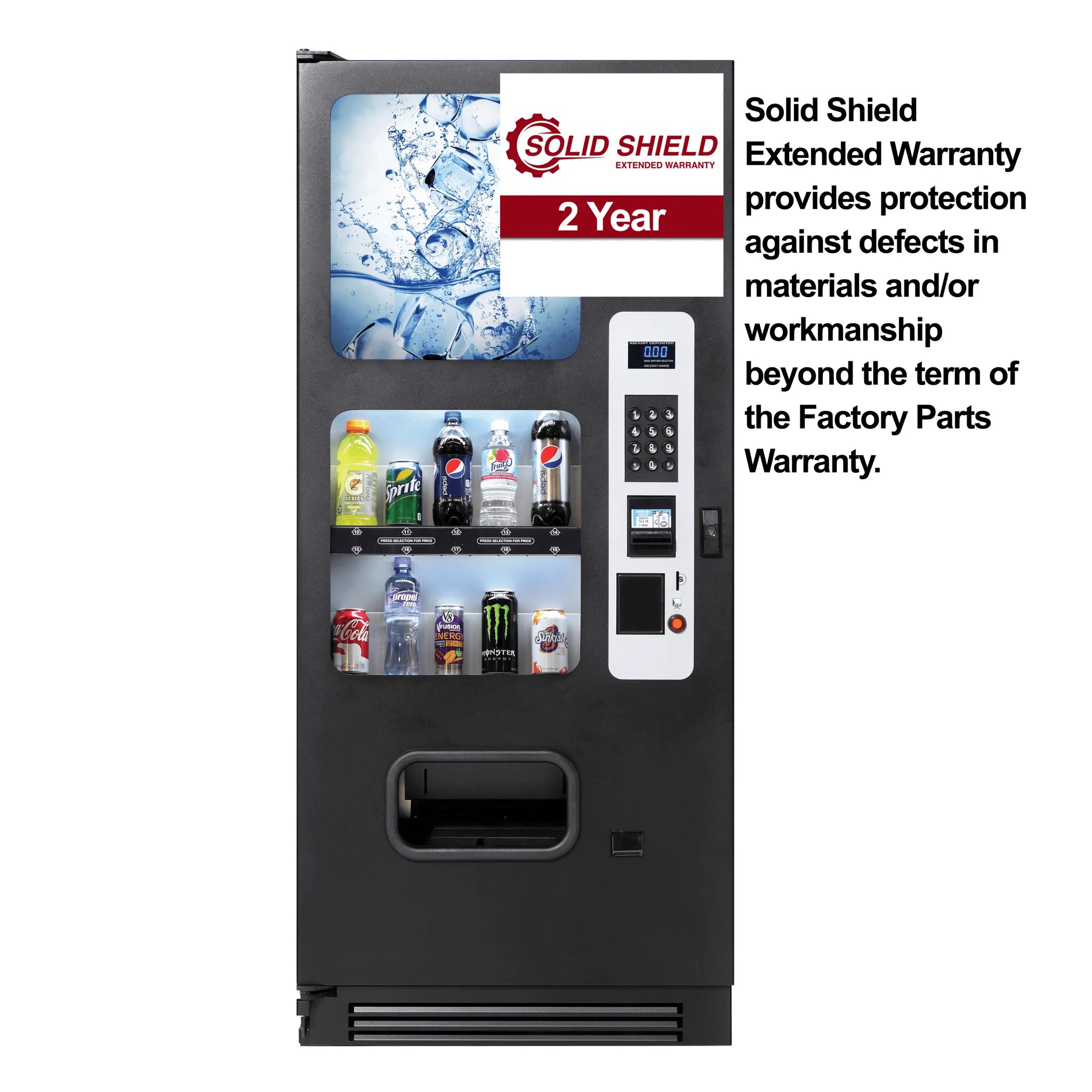 Touch Screen Coke Vending Machine Soda Snack Candy Dispenser Cashless SEE  VIDEO