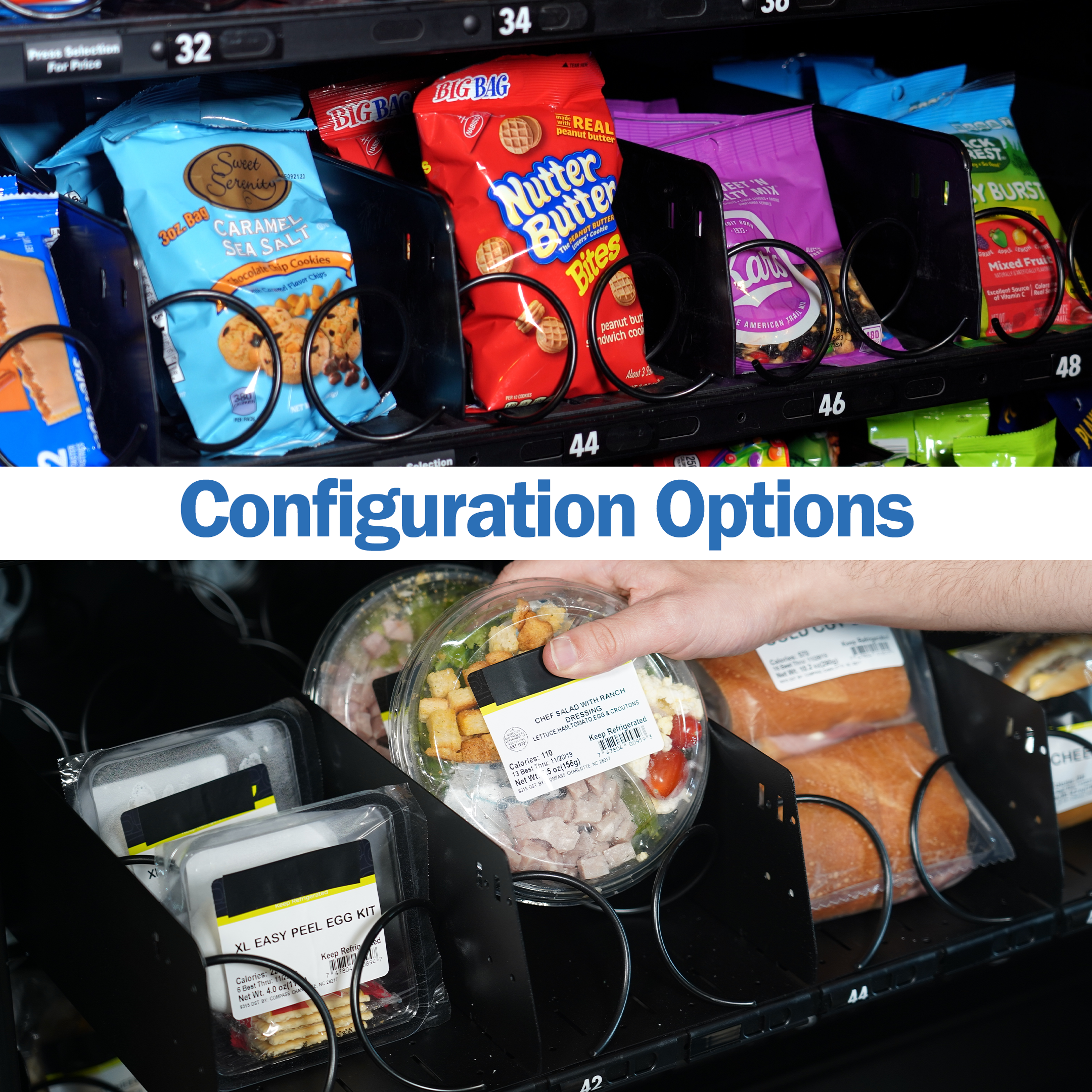 vending machine Configuration Options