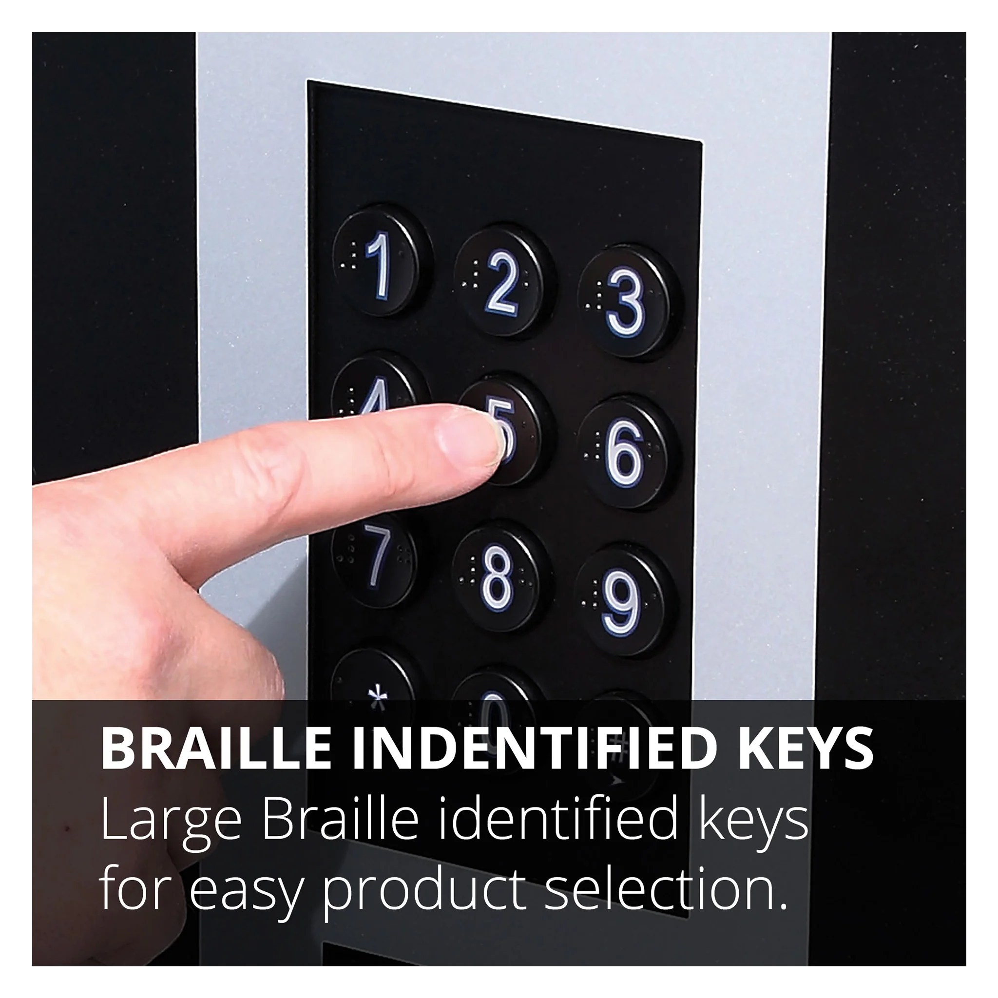 braille indentified keys