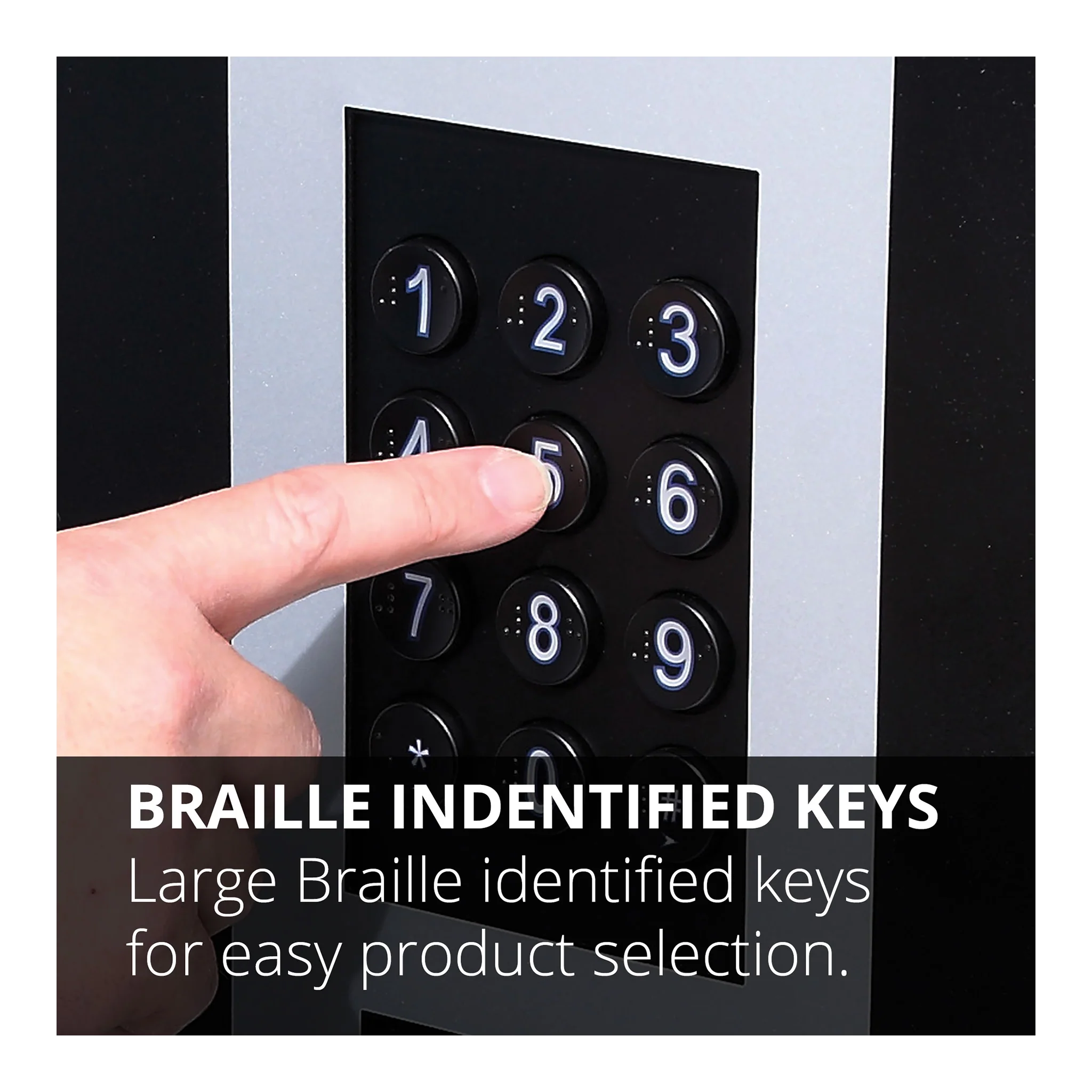 braille indentified keys