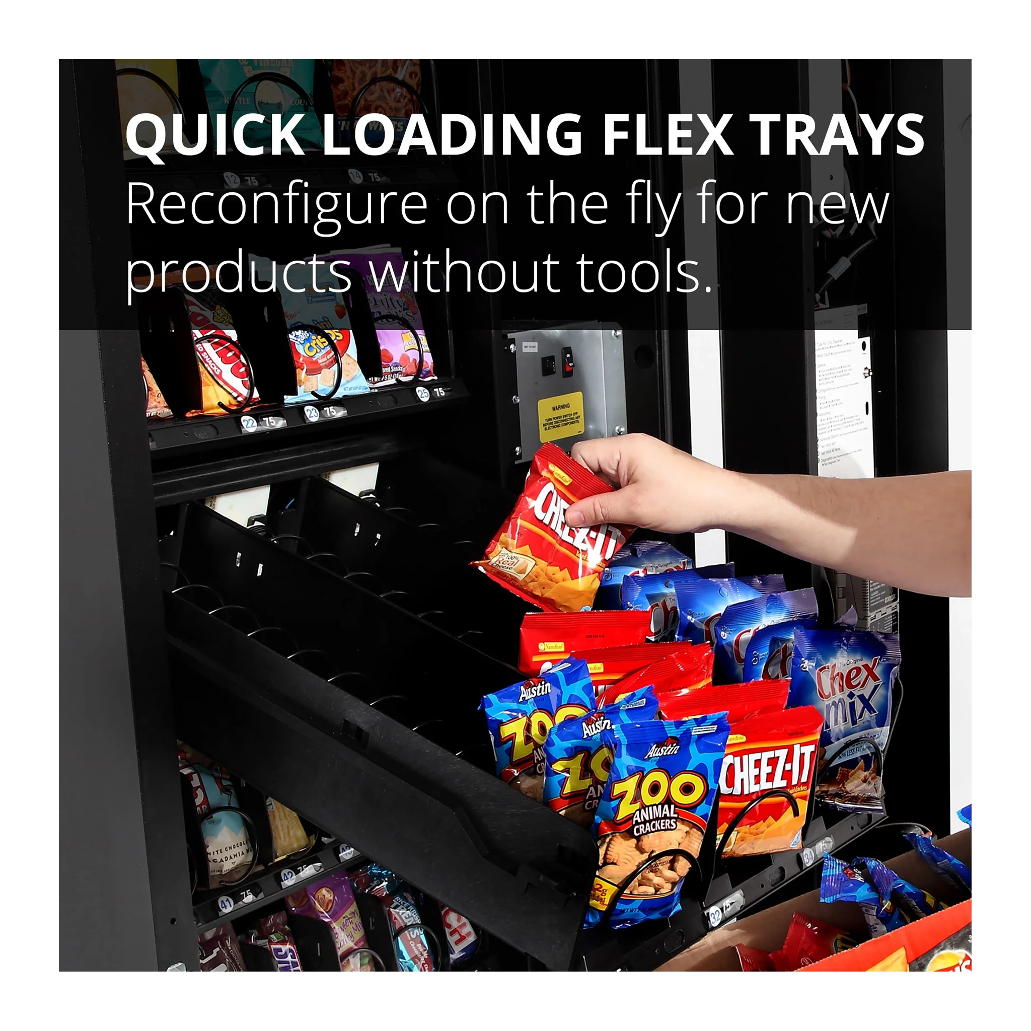 quick loading flex trays