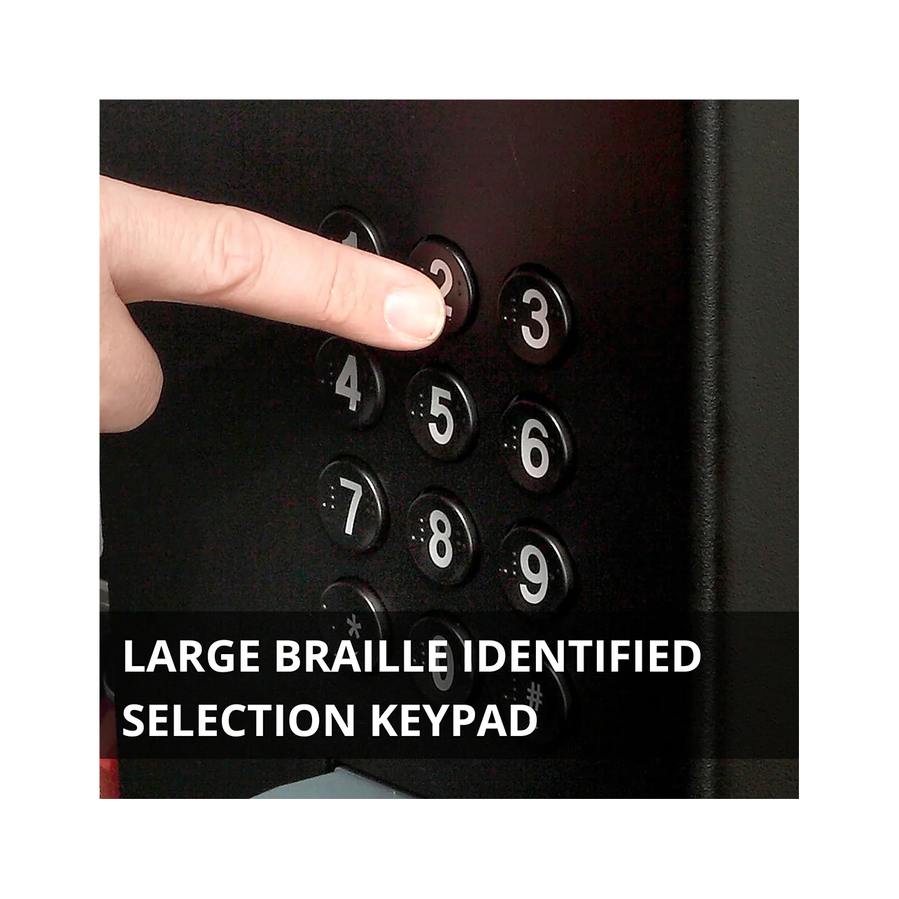 braille identified keypad