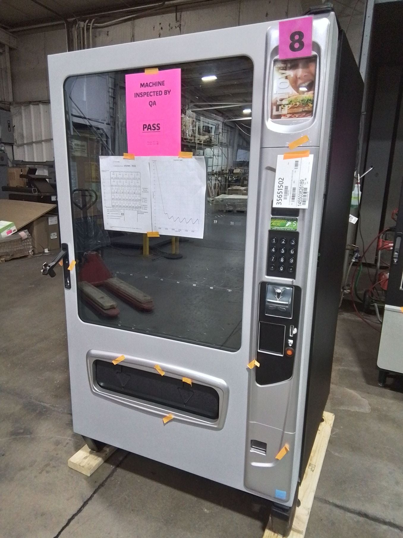 USI 42-Selection Cold Food & Drink Combination Vending Machine - Used